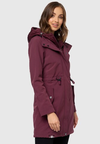 MARIKOO Raincoat in Red: front