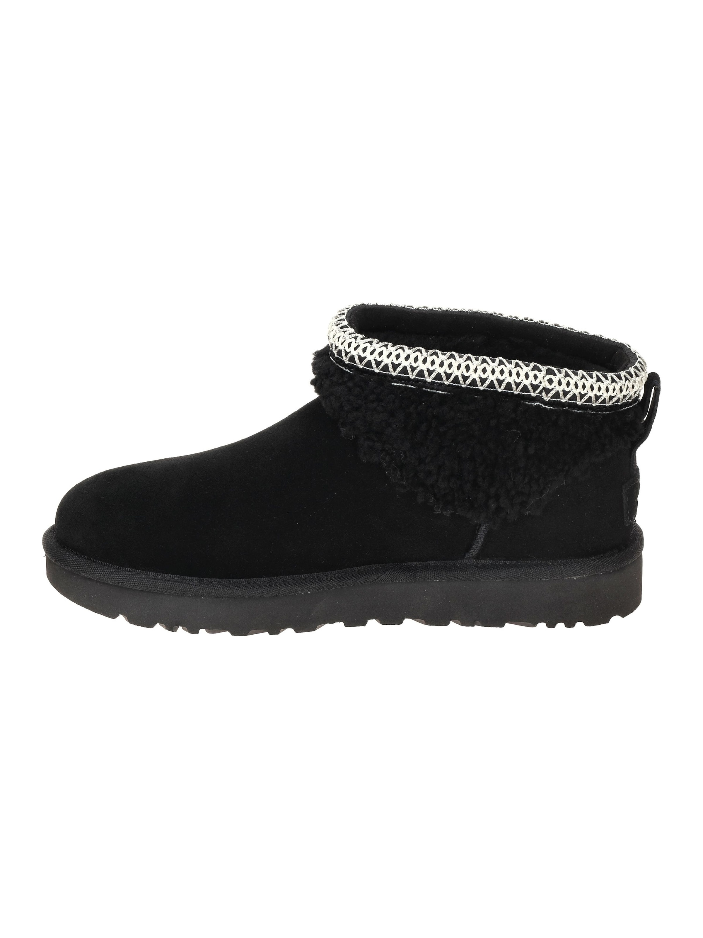 UGG Boots 'UGG Classic Ultra Mini Maxi Curly Stiefelette schwarz' in Black