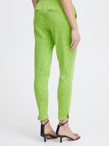ICHI Regular Trousers 'Kate' in Green
