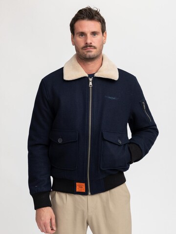 Bombers Winterjas 'AVIATOR MEN' in Blauw: voorkant