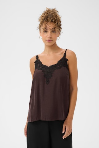 Cream Blouse 'CRAnna' in Bruin: voorkant