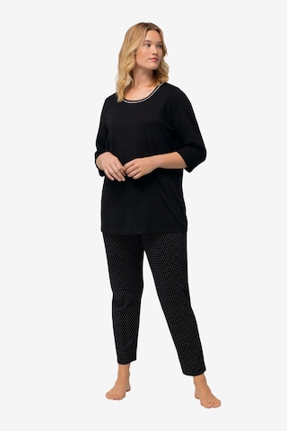 Ulla Popken Pyjama in Schwarz: predná strana