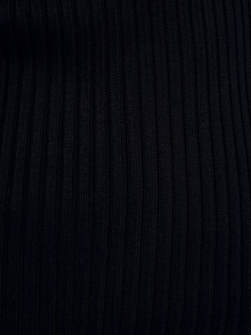 Bershka Pletené šaty - Čierna