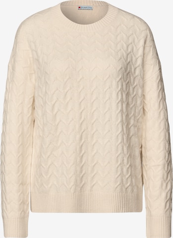 STREET ONE Pullover in Beige: Vorderseite