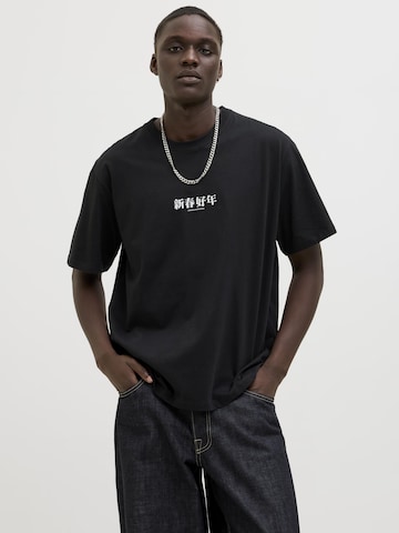 JACK & JONES Shirt in Zwart: voorkant