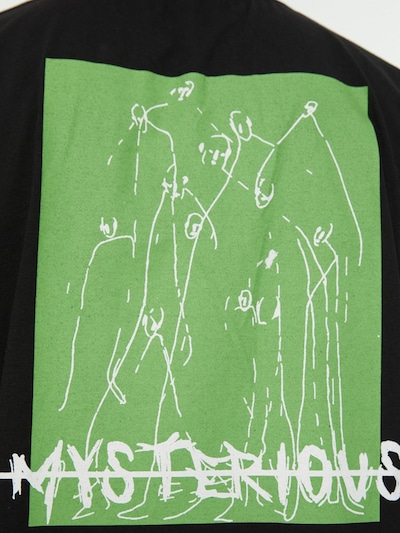 Trendyol T-Shirt en vert clair / noir / blanc, Vue avec produit