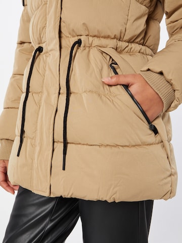 ESPRIT Winterjas in Beige