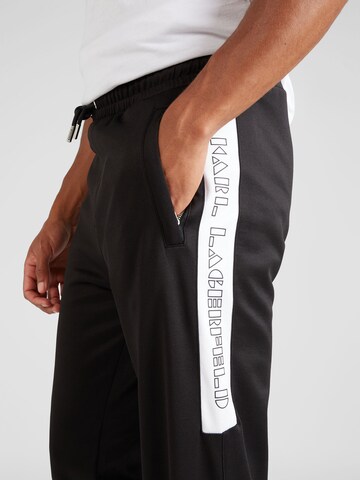 Karl Lagerfeld Regular Hose in Schwarz