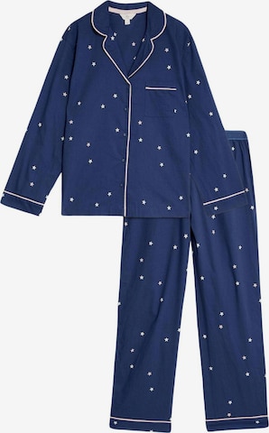 Marks & Spencer Pyjama in Blauw: voorkant