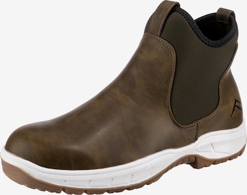 Freyling Chelsea Boots in Green: front