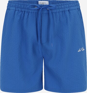 Les Deux Badeshorts 'Stan Seersucker' in Blau: predná strana