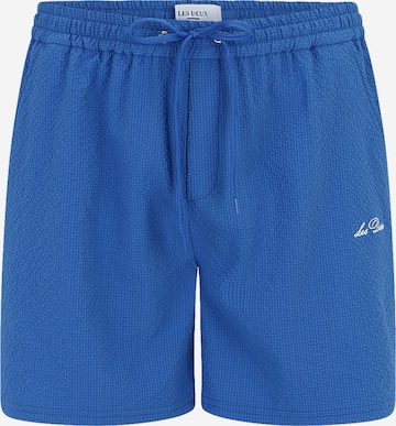 Les Deux Sports swimming trunks 'Stan Seersucker' in Blue: front