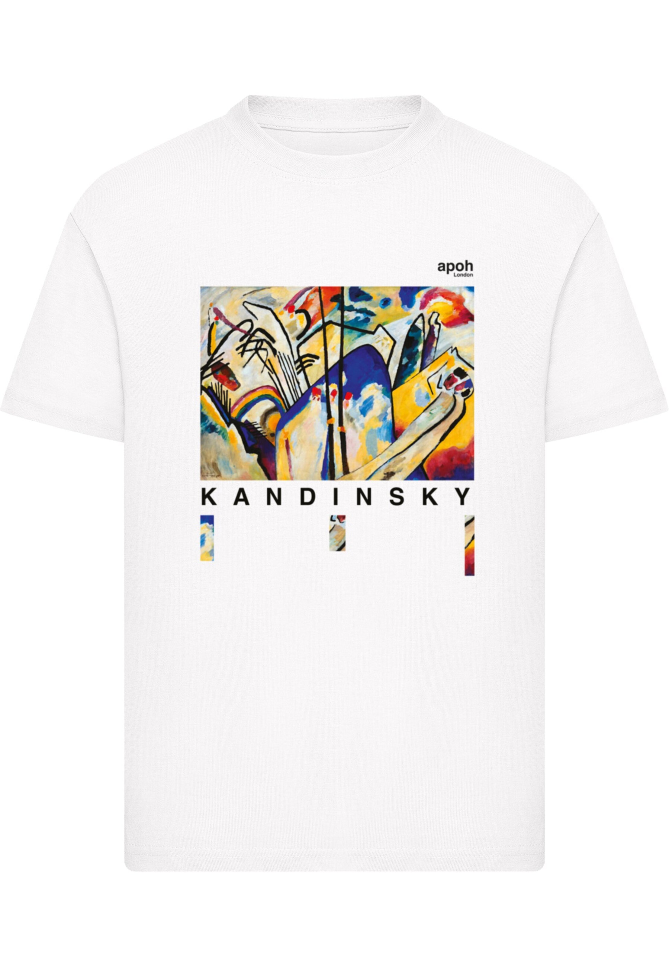 Merchcode T-Shirt 'APOH - Kandinsky' in Weiß: Vorderseite