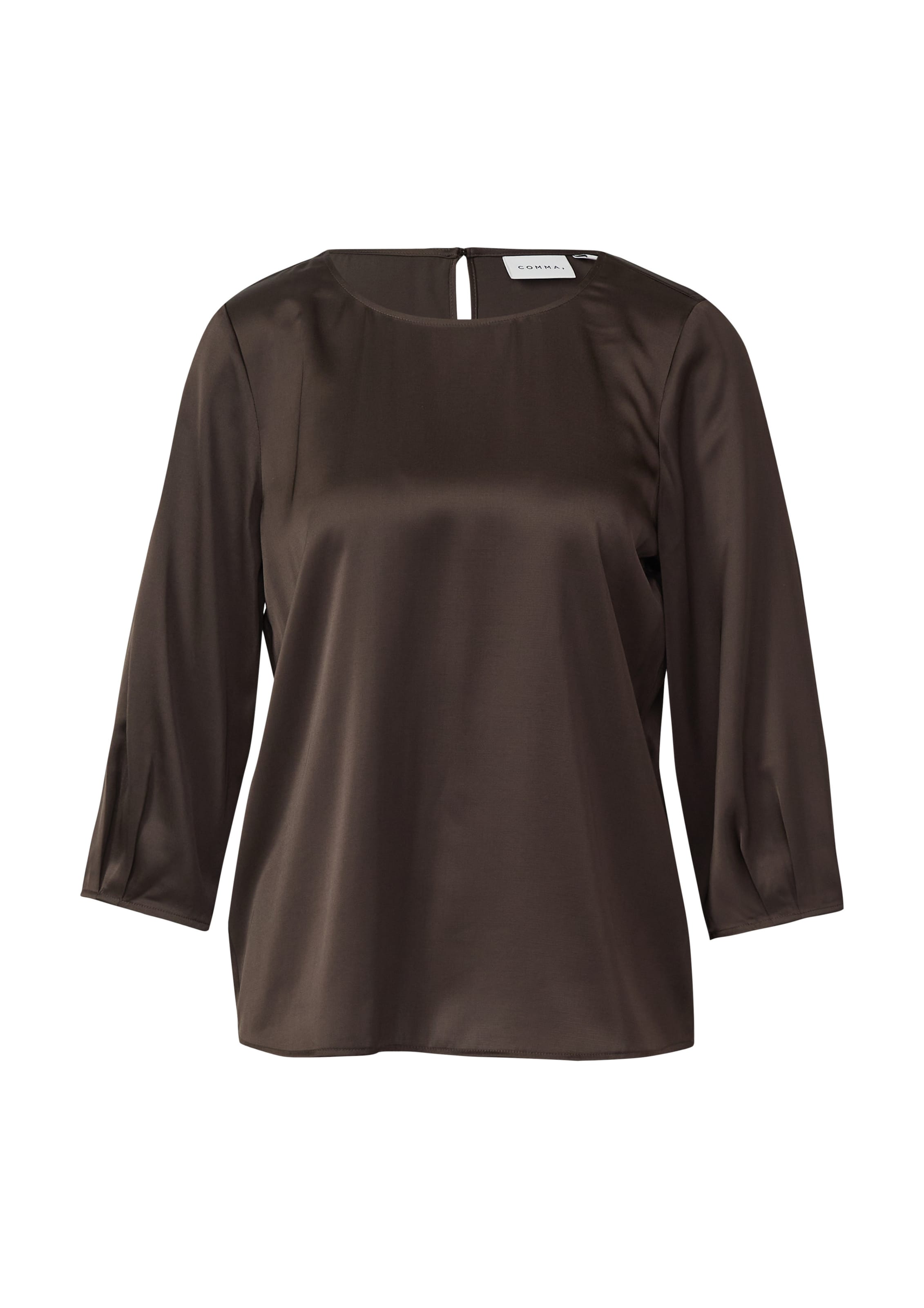 Chemisier COMMA en marron : devant