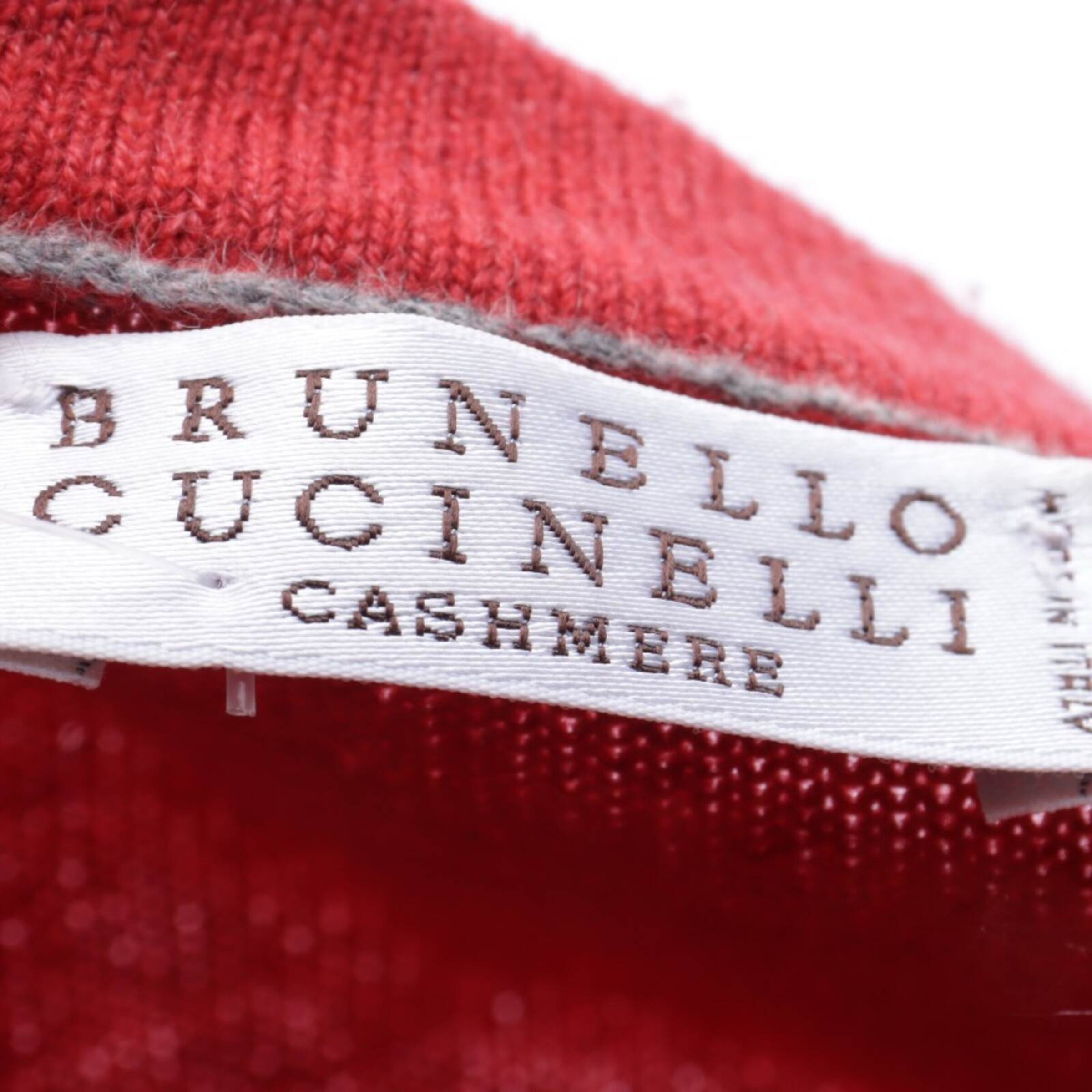 Brunello Cucinelli Pullover / Strickjacke M in Rot