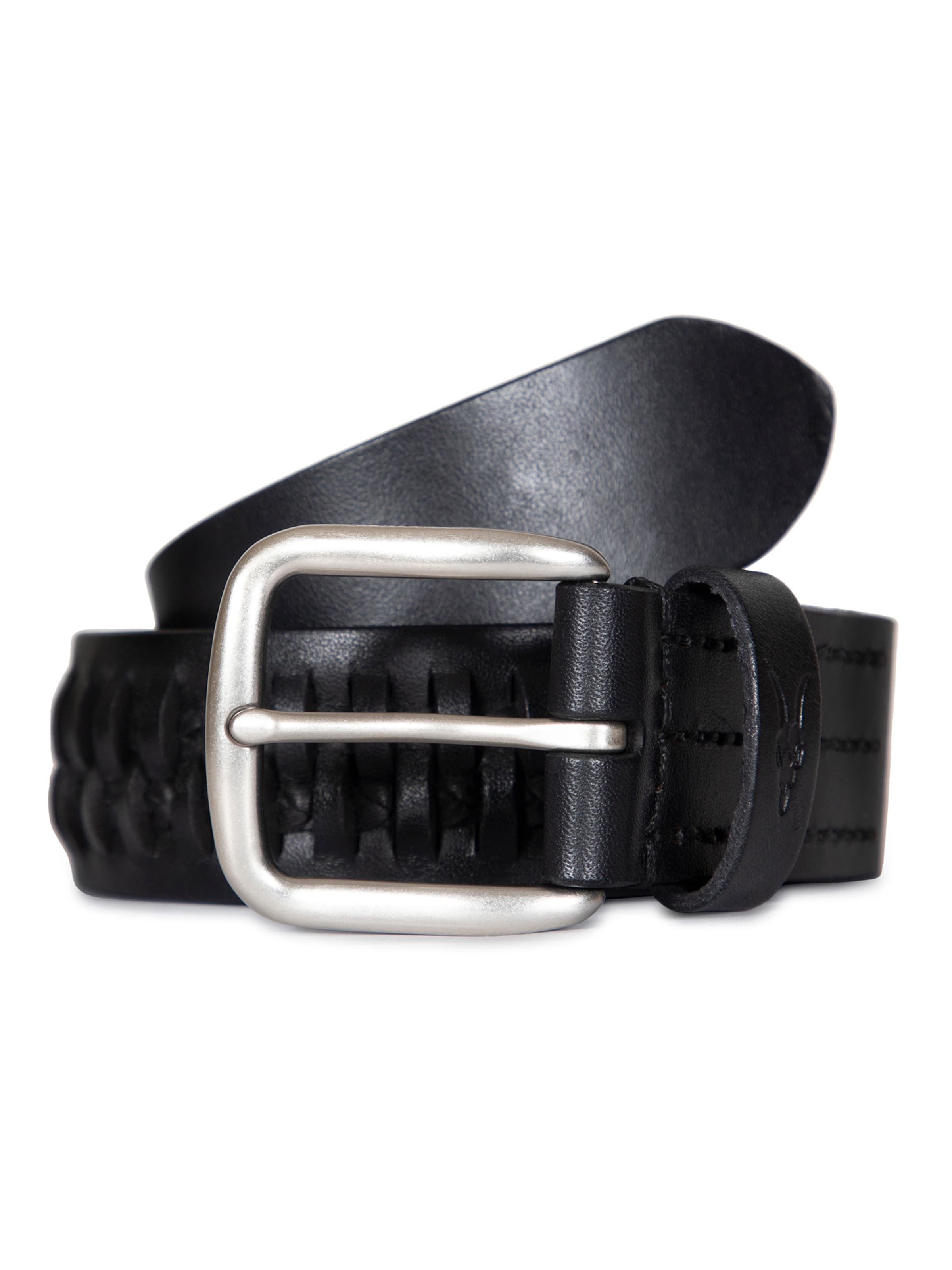 Ceinture AllSaints en noir : devant