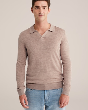 WE Fashion - Jersey en marrón: frente