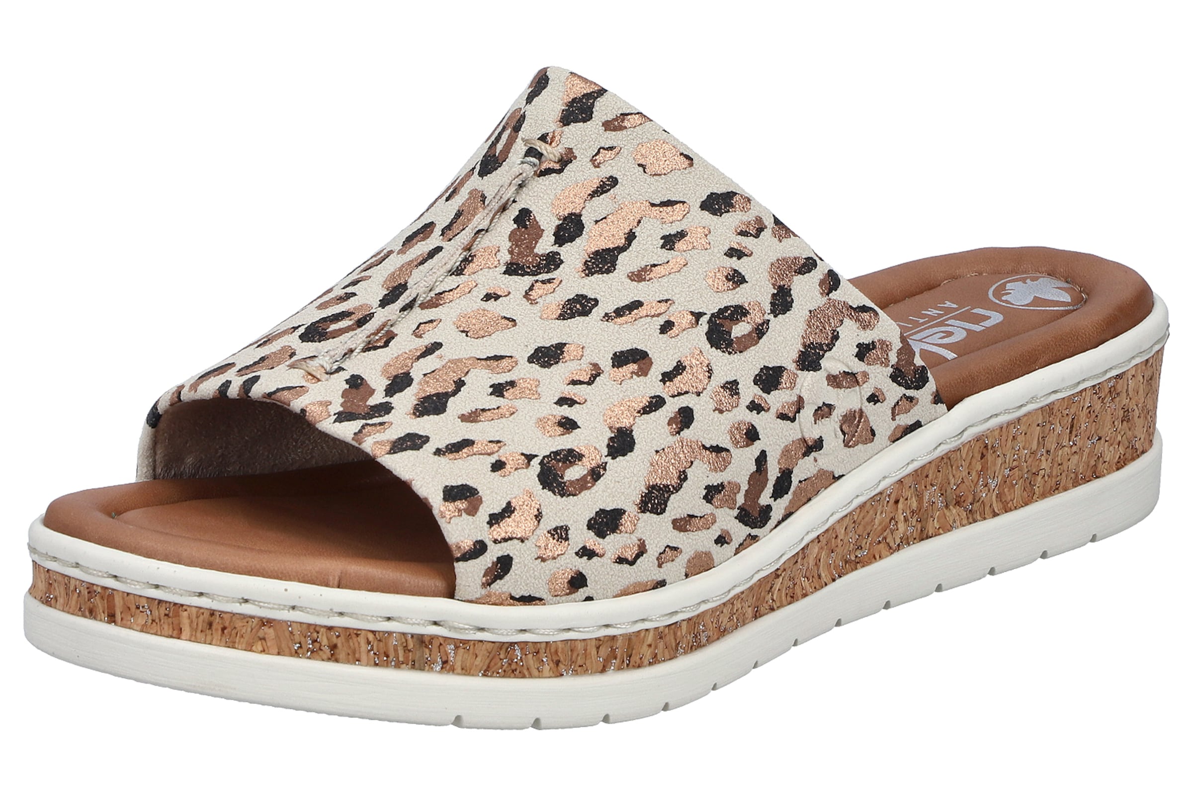 Rieker Mules in Beige: front