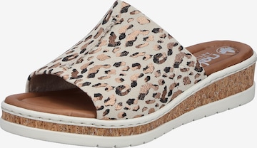 Mule Rieker en beige : devant