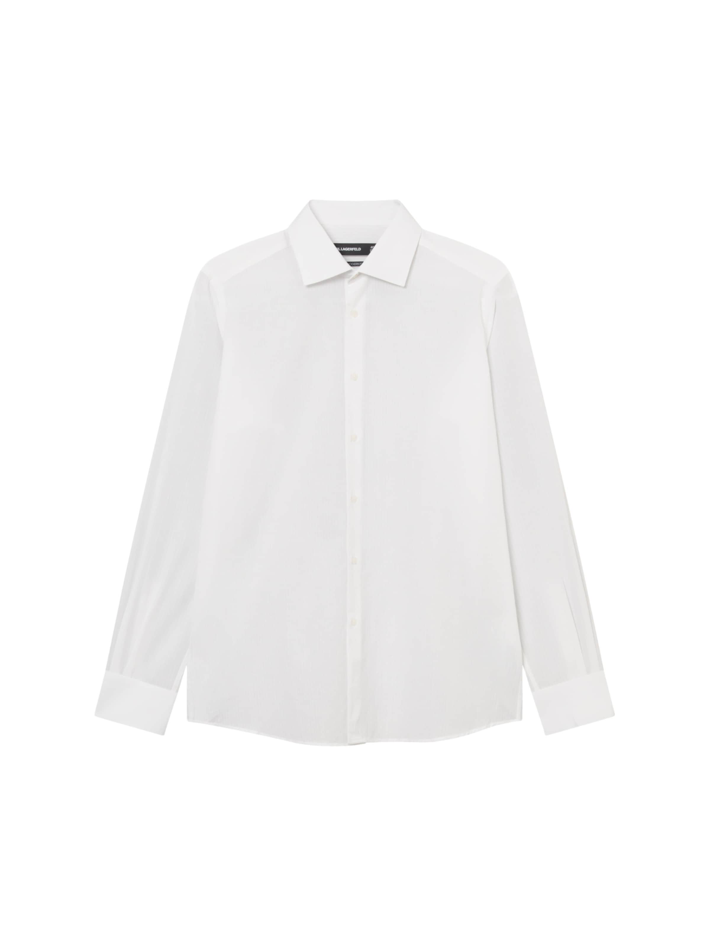 Karl Lagerfeld Regular fit Button Up Shirt in White: front