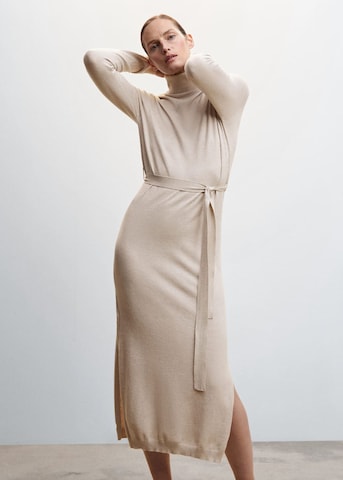 MANGO Knitted dress 'Vieira' in Grey: front