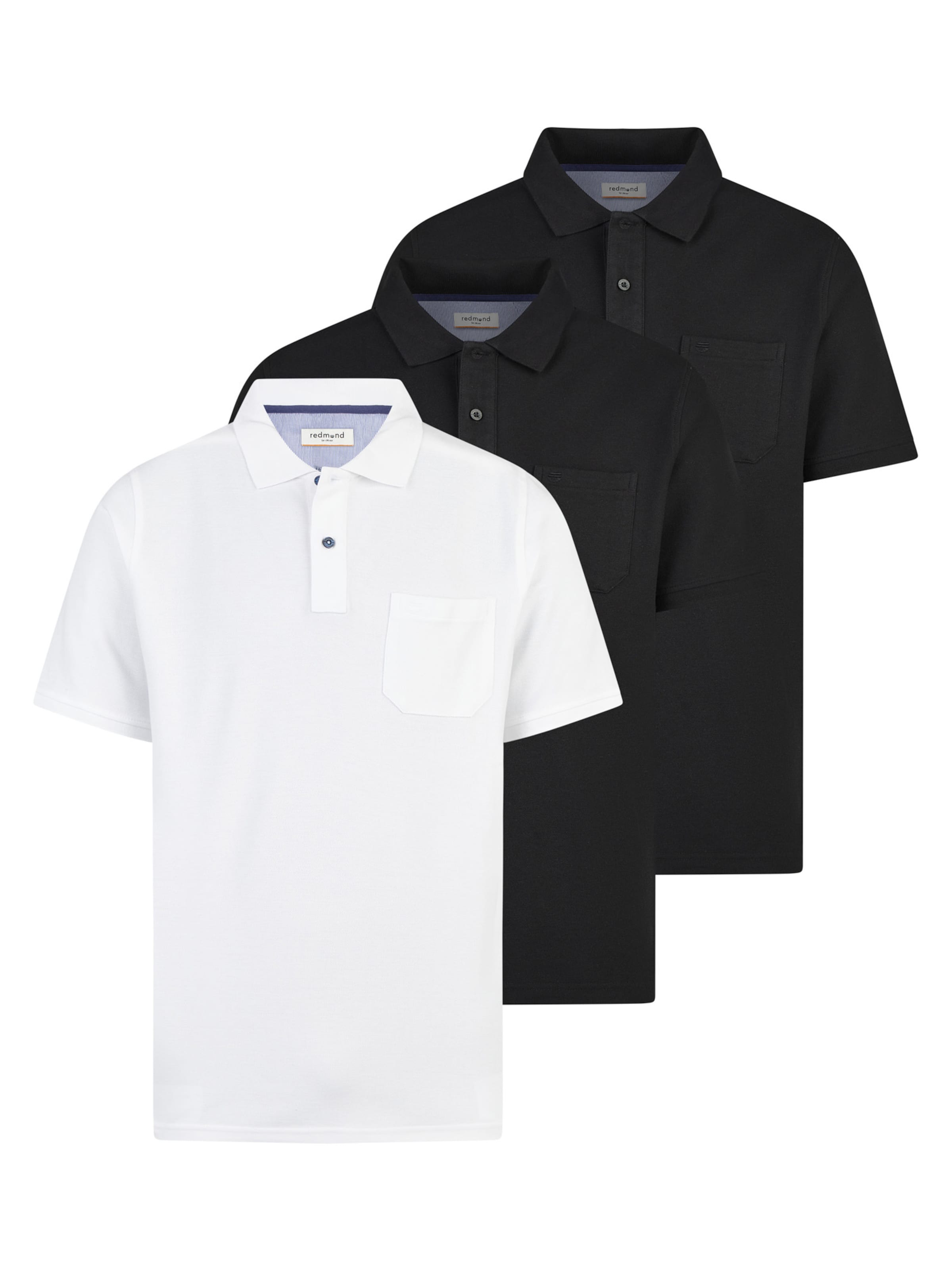 redmond Shirt 'Basic' in S/Regular in mottled black, Item view