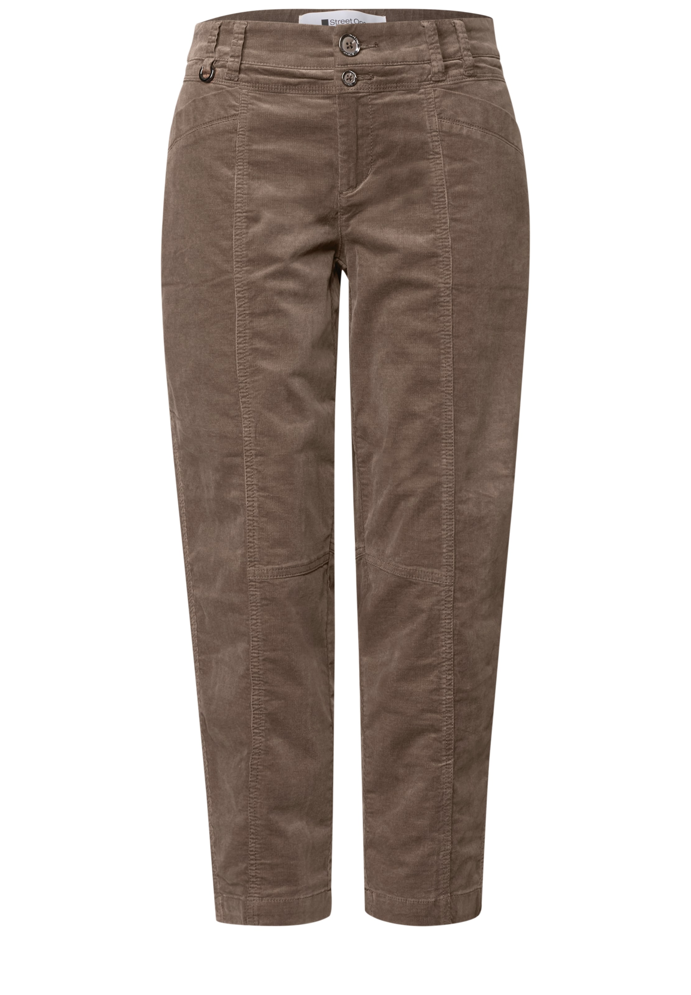 Pantalon 'Karlie' STREET ONE en marron : devant