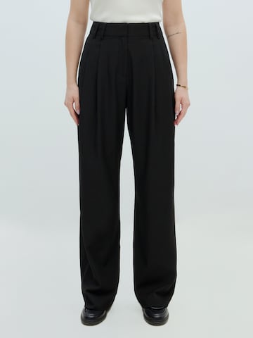 EDITED Loose fit Pants 'Berte Tall' in Black: front