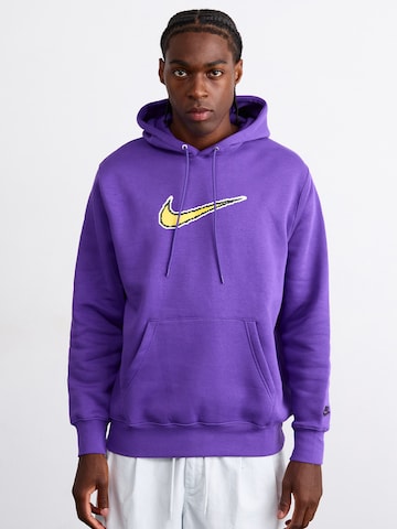 Nike Sportswear Sweatshirt 'CLUB' in Purple: front