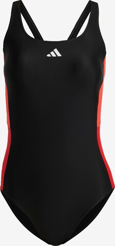 ADIDAS PERFORMANCE Bustier Sportbadeanzug in Schwarz: predná strana