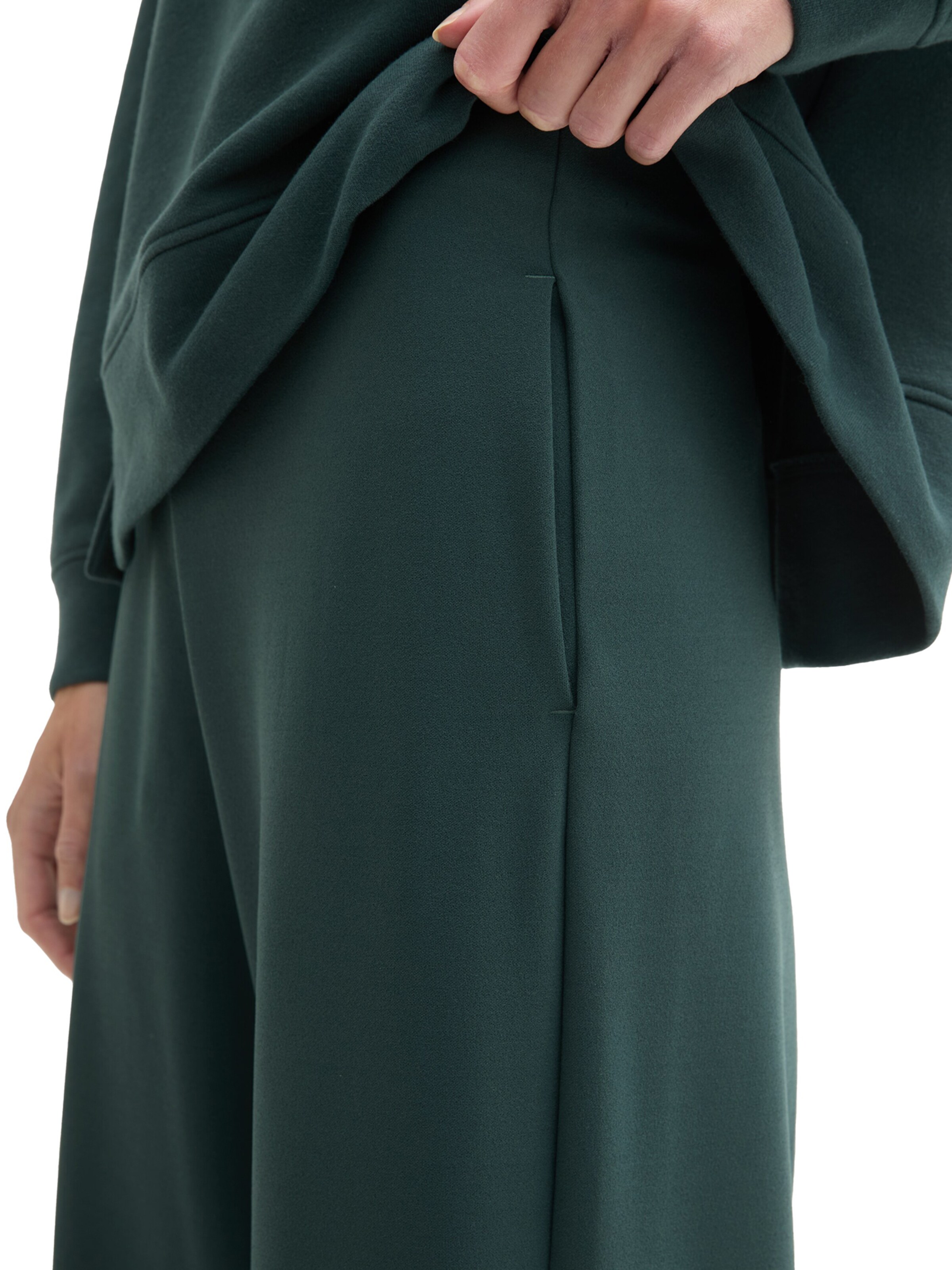 TOM TAILOR DENIM Laiad sääred Püksid, värv roheline