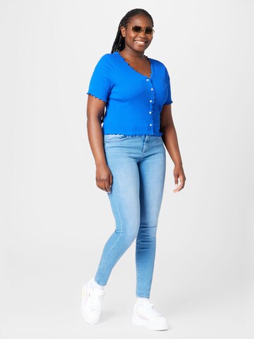 T-shirt 'LAILA' ONLY Curve en bleu