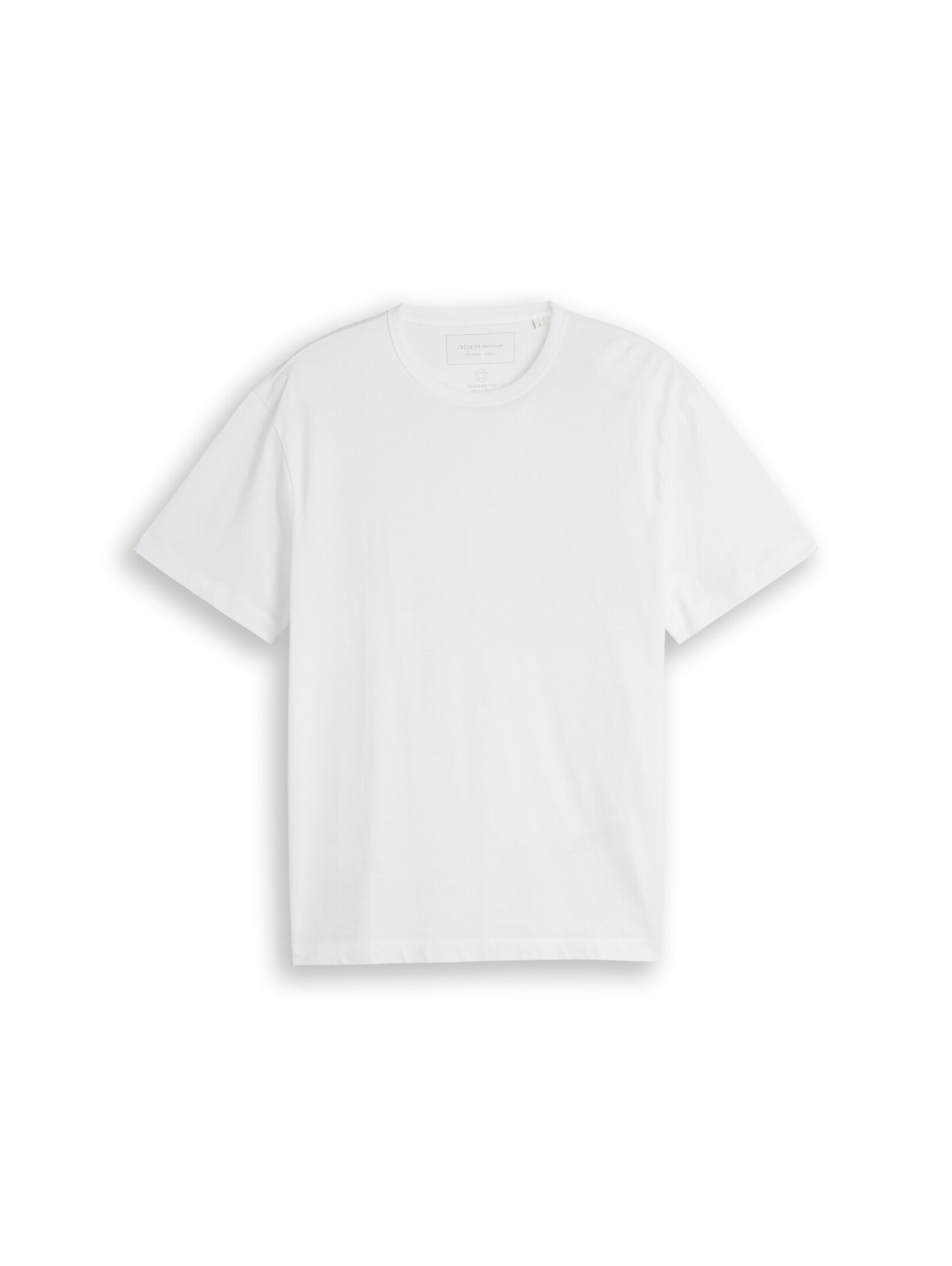 TOM TAILOR DENIM T-Shirt in XXL in weiß, Produktansicht