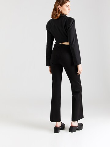 DRYKORN Regular Trousers with creases 'BET' in Black