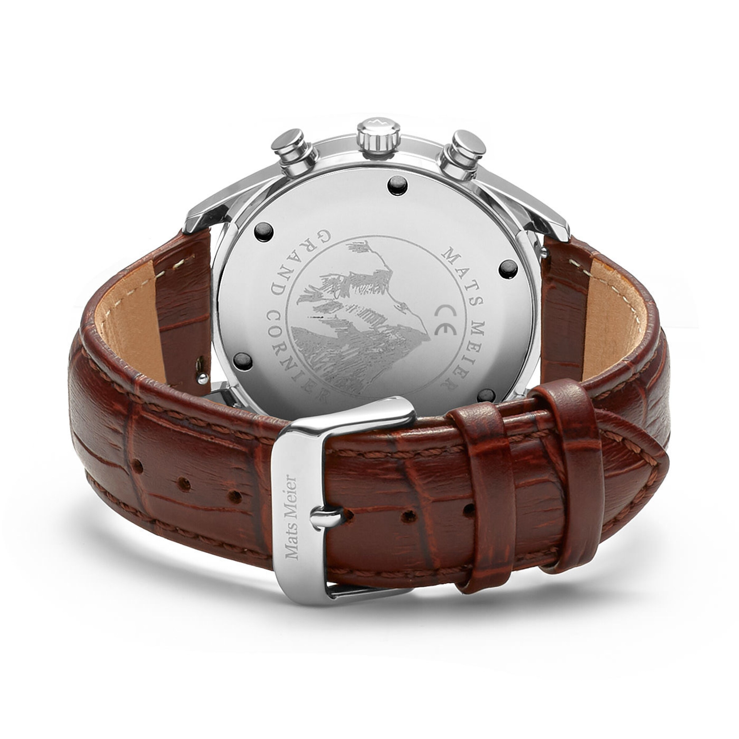 Mats Meier Analoog horloge in Bruin