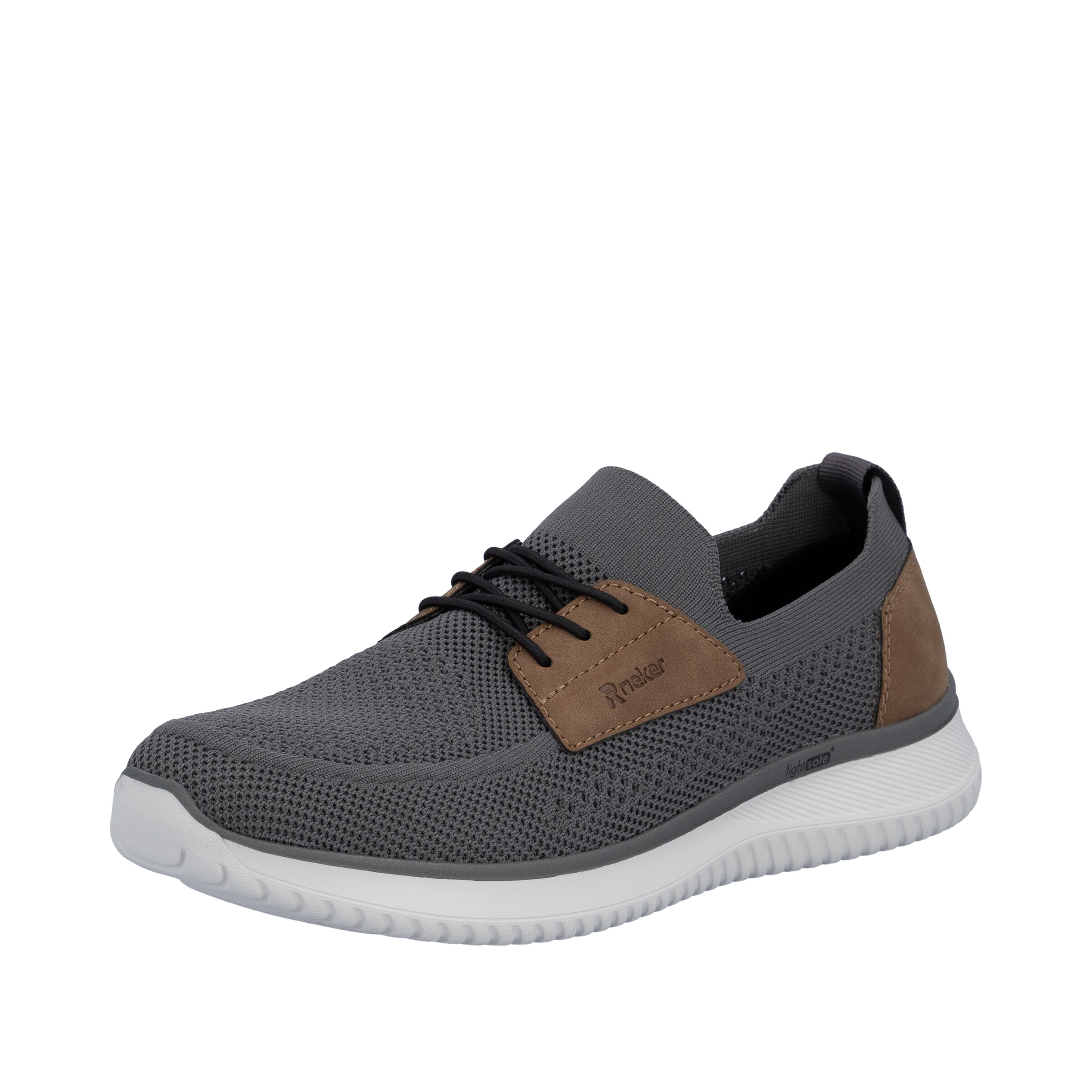 Chaussure à lacets Rieker en gris : devant