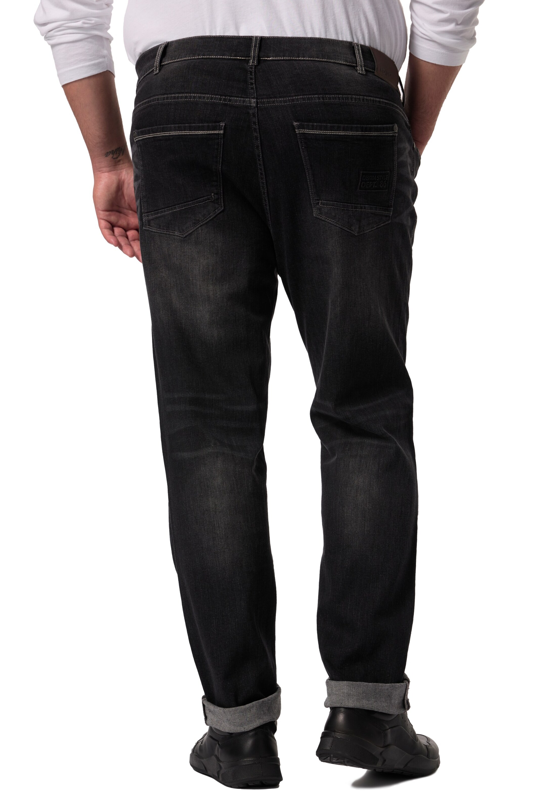 Men Plus Regular Jeans in Black