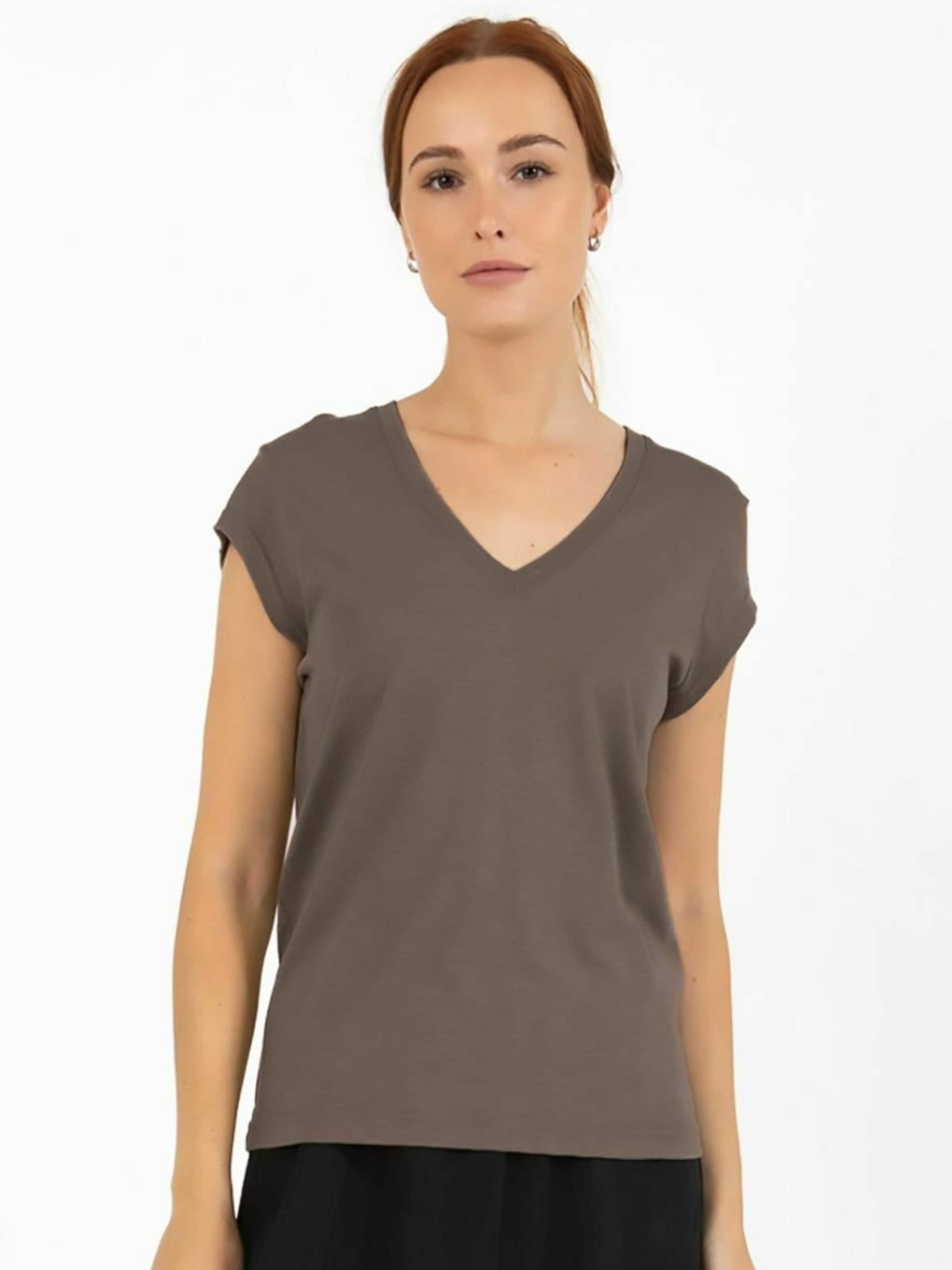 Coster Copenhagen Top ' CC ' w kolorze brązowy: przód