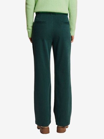 Wide Leg Pantalon à pince ESPRIT en vert