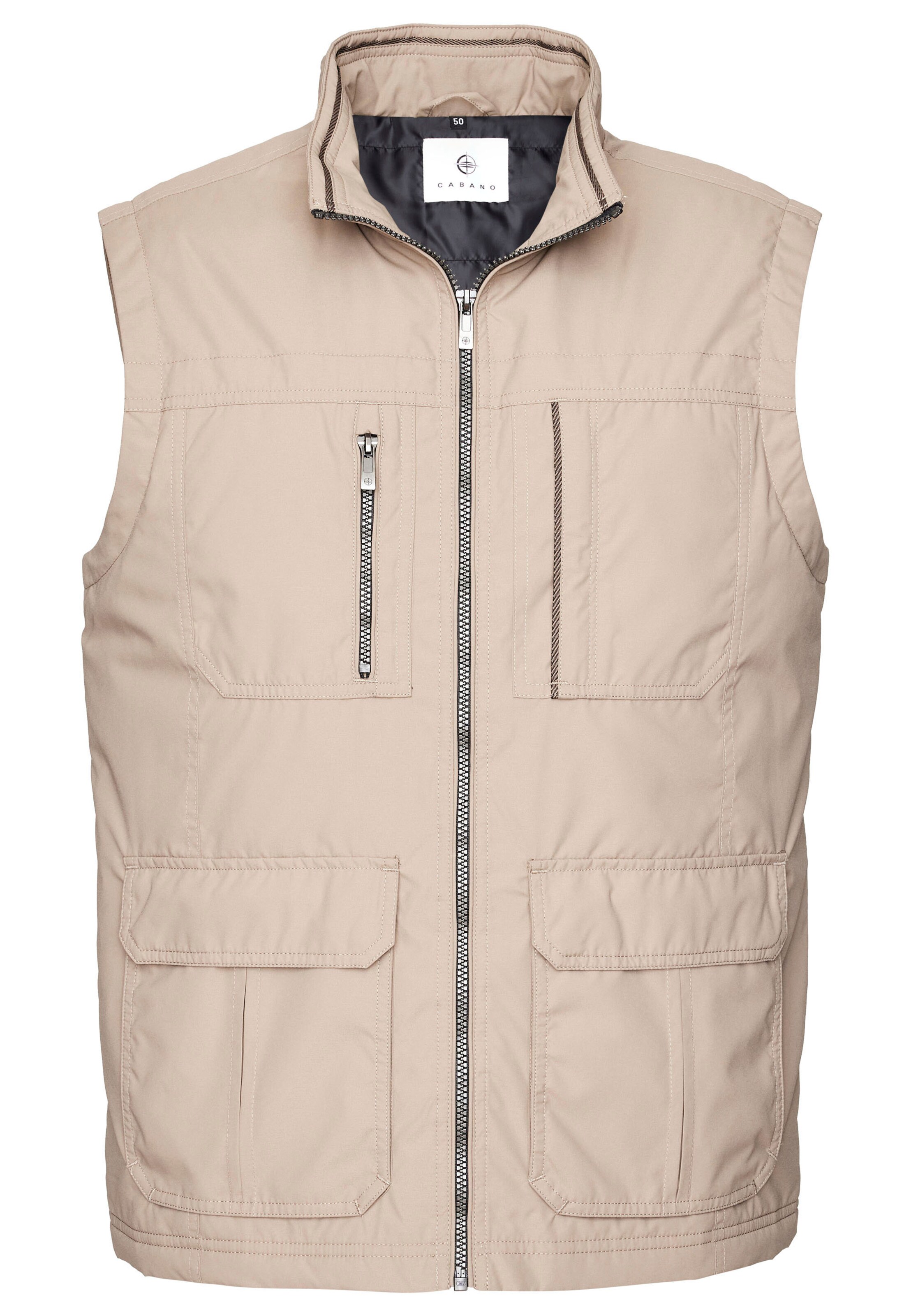 CABANO Steppweste 'Cotton-Touch' in Beige: Vorderseite