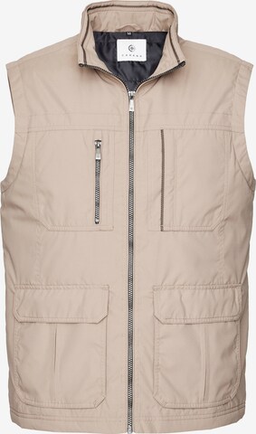 CABANO Vest 'Cotton-Touch' in Beige: front