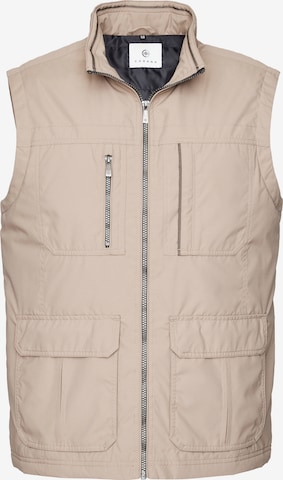 CABANO Vest 'Cotton-Touch' in Beige: front