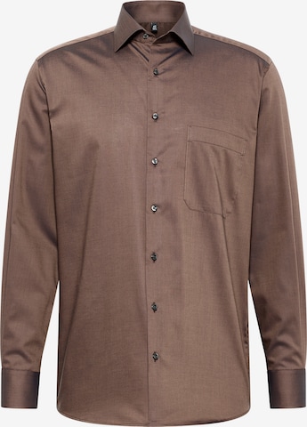 ETERNA Comfort fit Business Shirt in Brown: front