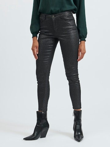 VILA Skinny Jeans in Zwart: voorkant