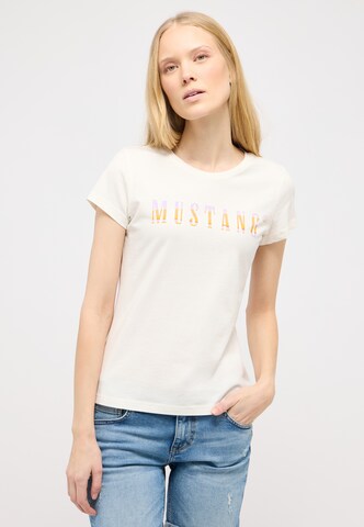 MUSTANG - Camisa 'LOA' em branco