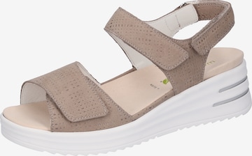 WALDLÄUFER Sandals in Beige: front