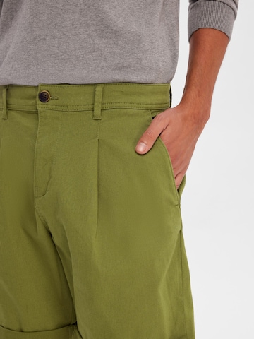 Regular Pantalon chino 'Gabriel' SELECTED HOMME en vert