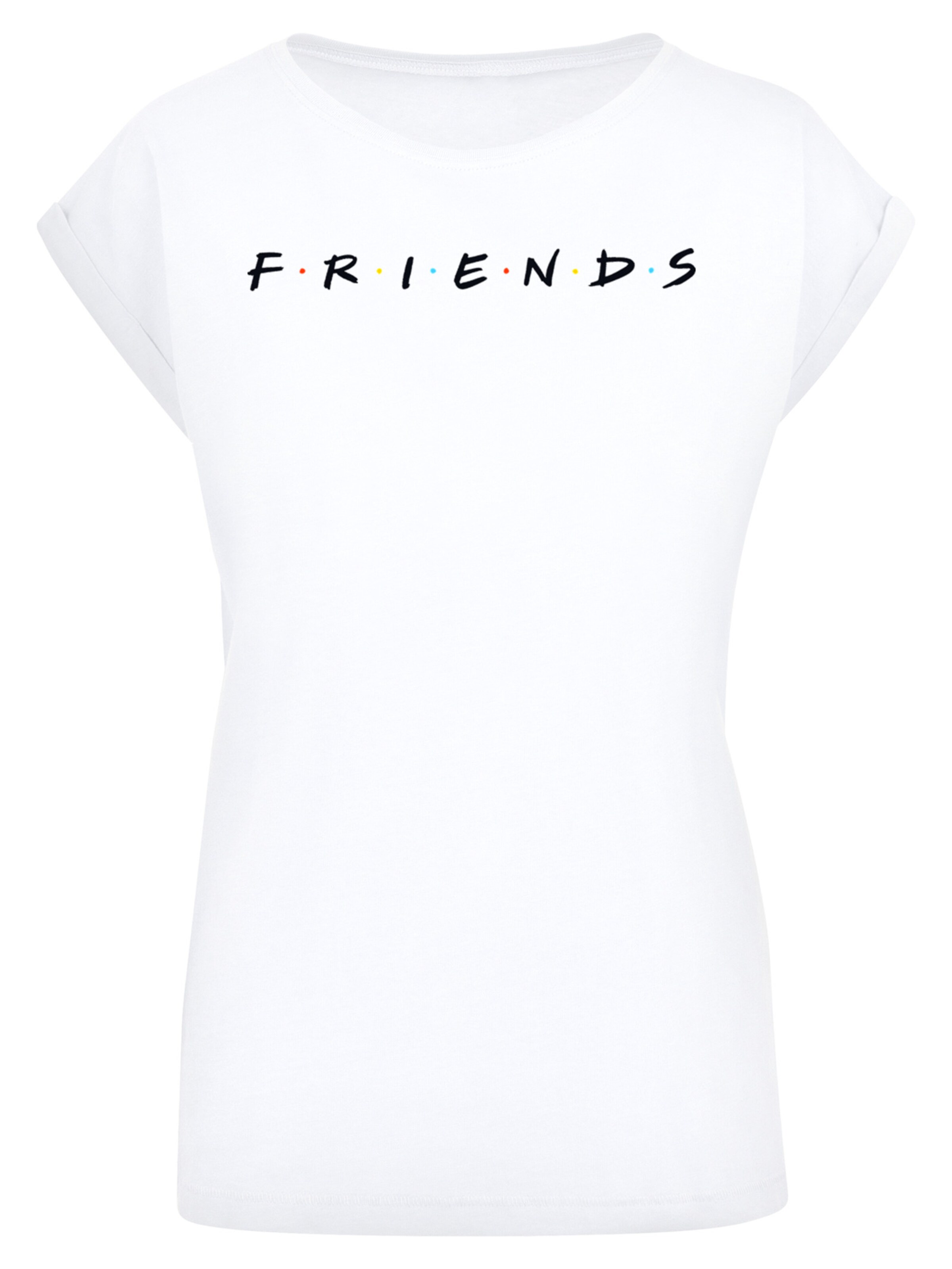 Maglietta 'Friends' di F4NT4STIC in bianco: frontale