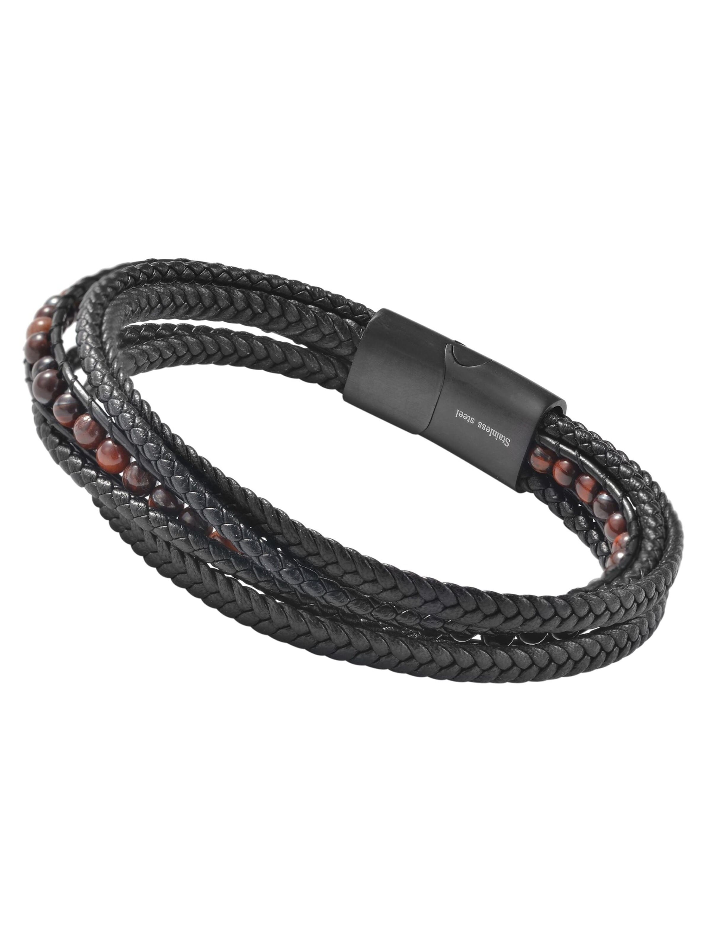 Akzent Bracelet 'Sezo, langlebig' in Black: front