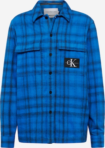 Calvin Klein Jeans - Ajuste regular Camisa en azul: frente